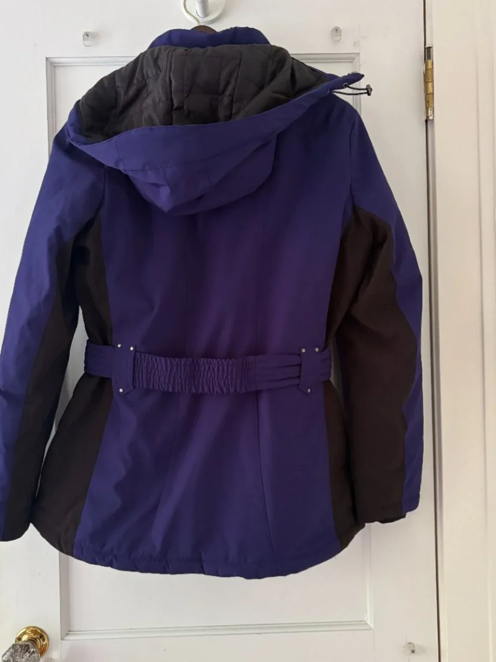 ZeroXposur Coat Size Medium Purple Hooded. NWT Belted - Picture 7 of 13